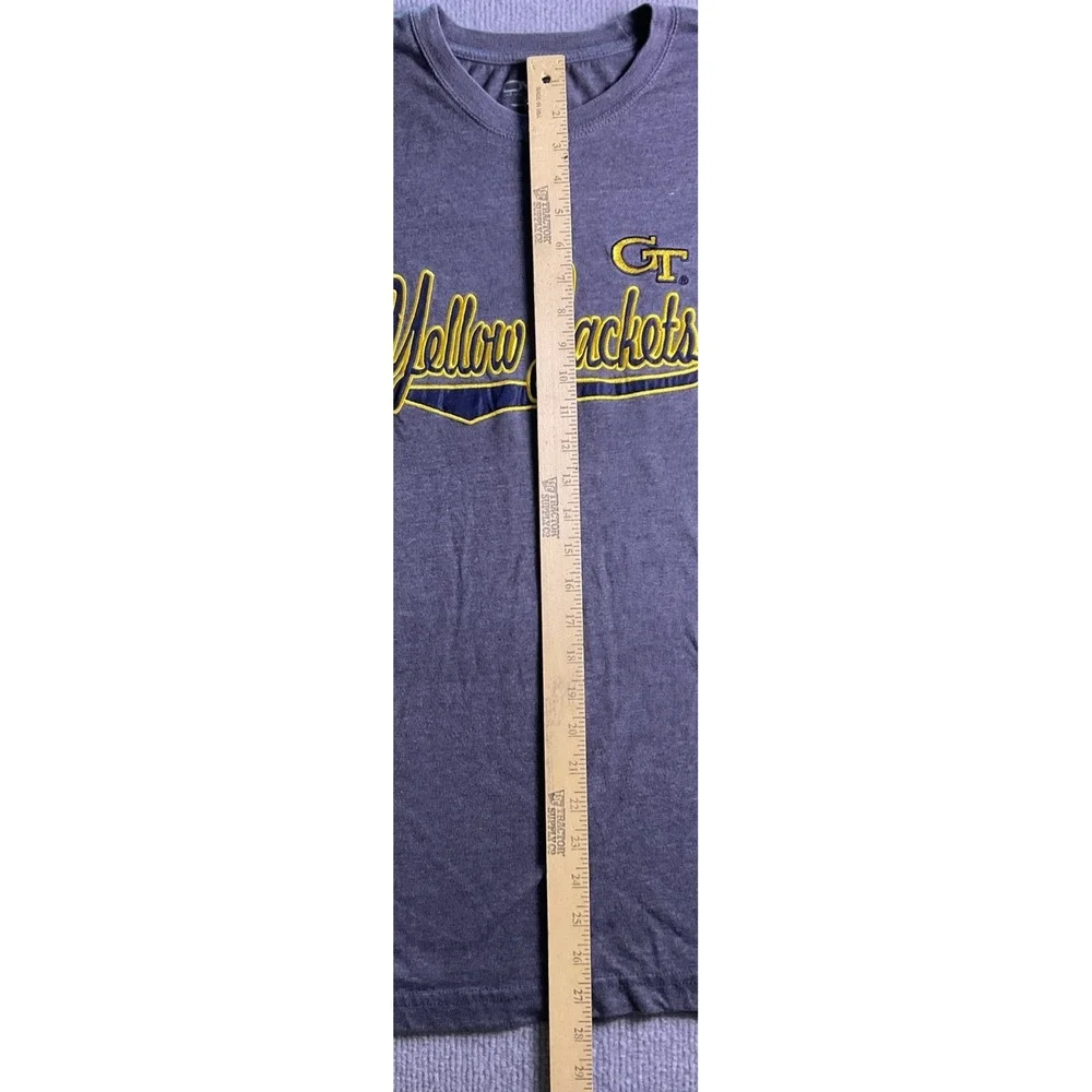 Georgia Tech Yellow Jackets Embroiderd XL T-shirt Gray College Team Fan